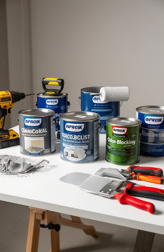 odor blocking transformation paints