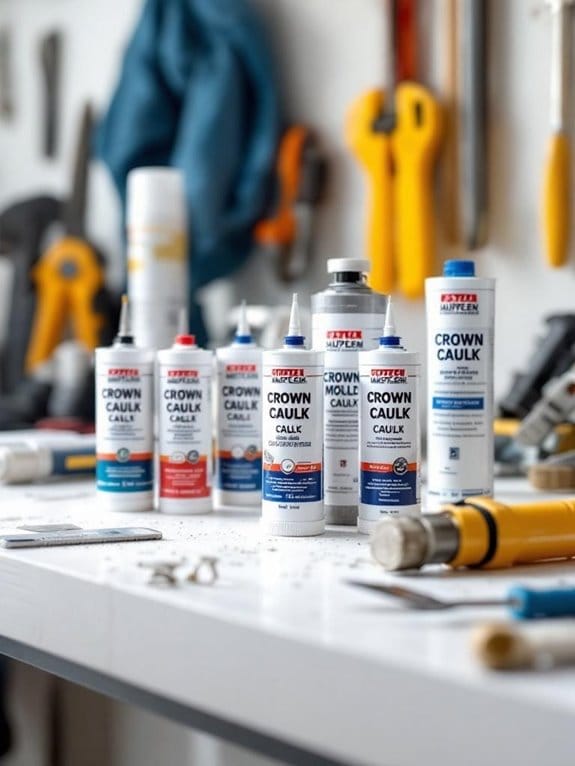 top crown molding caulks