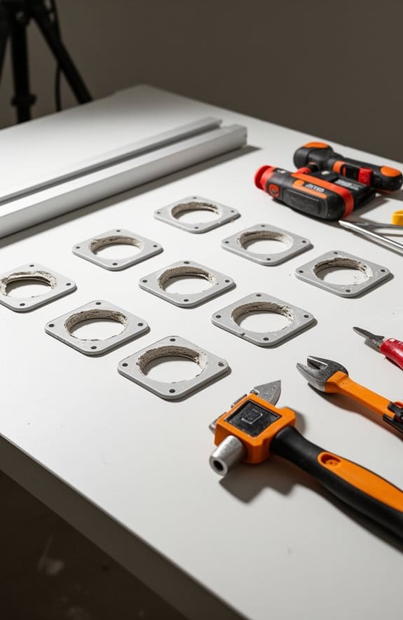 top drywall hole covers