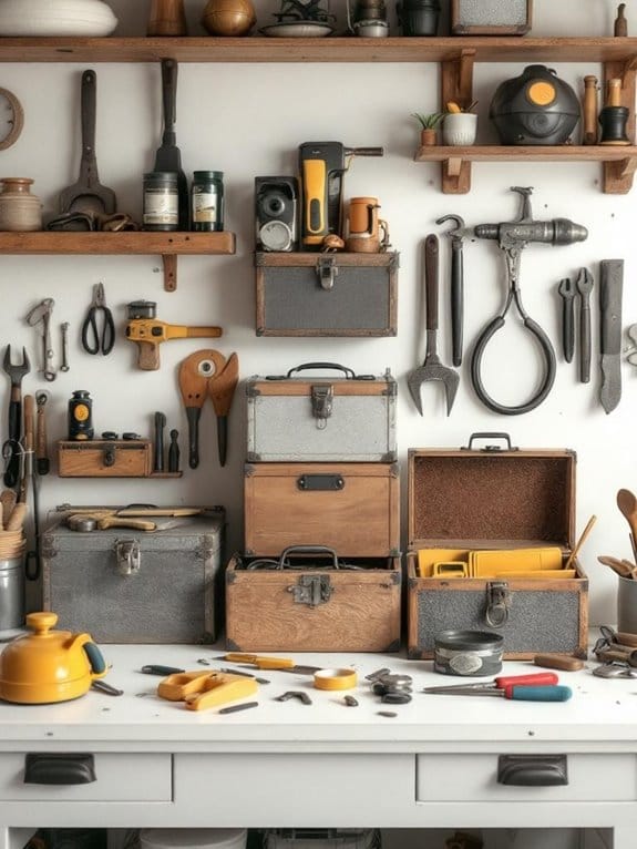 vintage work boxes collection