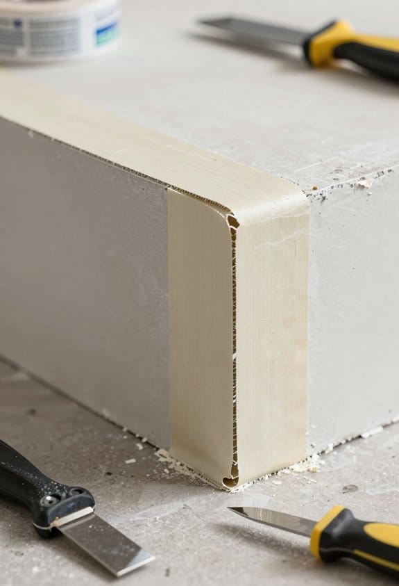 apply outside corner tape