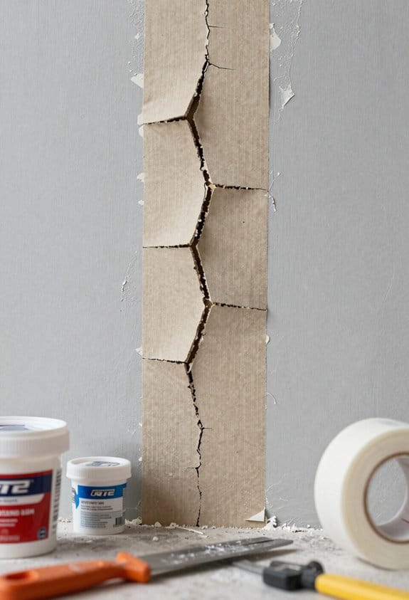 common drywall tape cracks