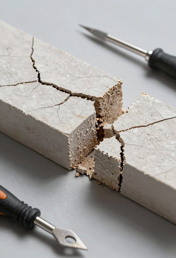 deep cracks indicate problems