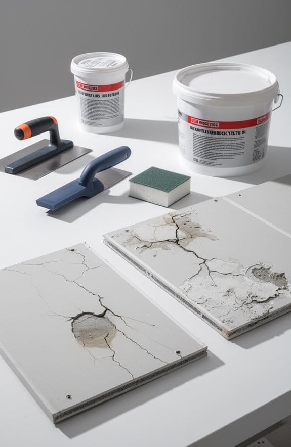 drywall damage requires repair