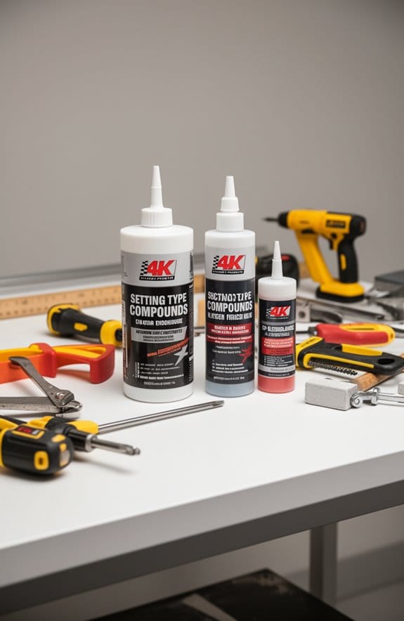 flawless finish setting compounds