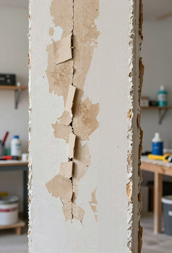 moisture leads to drywall deterioration
