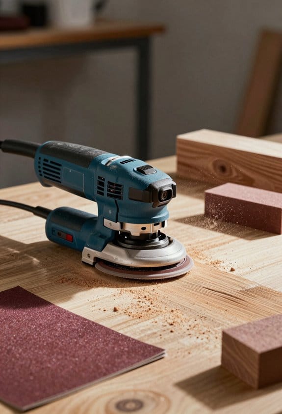 power sanding efficiency and caution