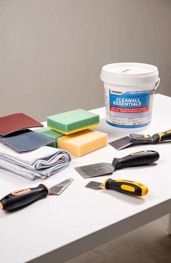 prepare surface for compound
