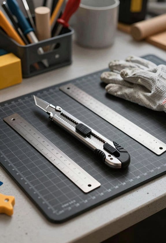 safe utility knife setup