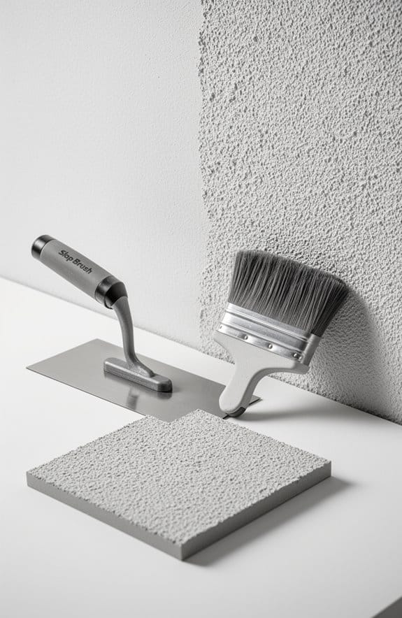 slap brush texture application