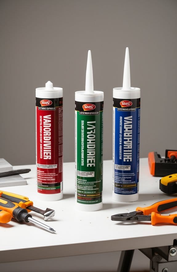 top vapor barrier caulks