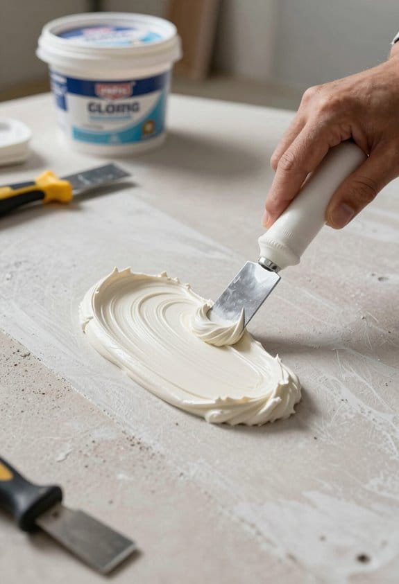 topping compound for smooth finishes